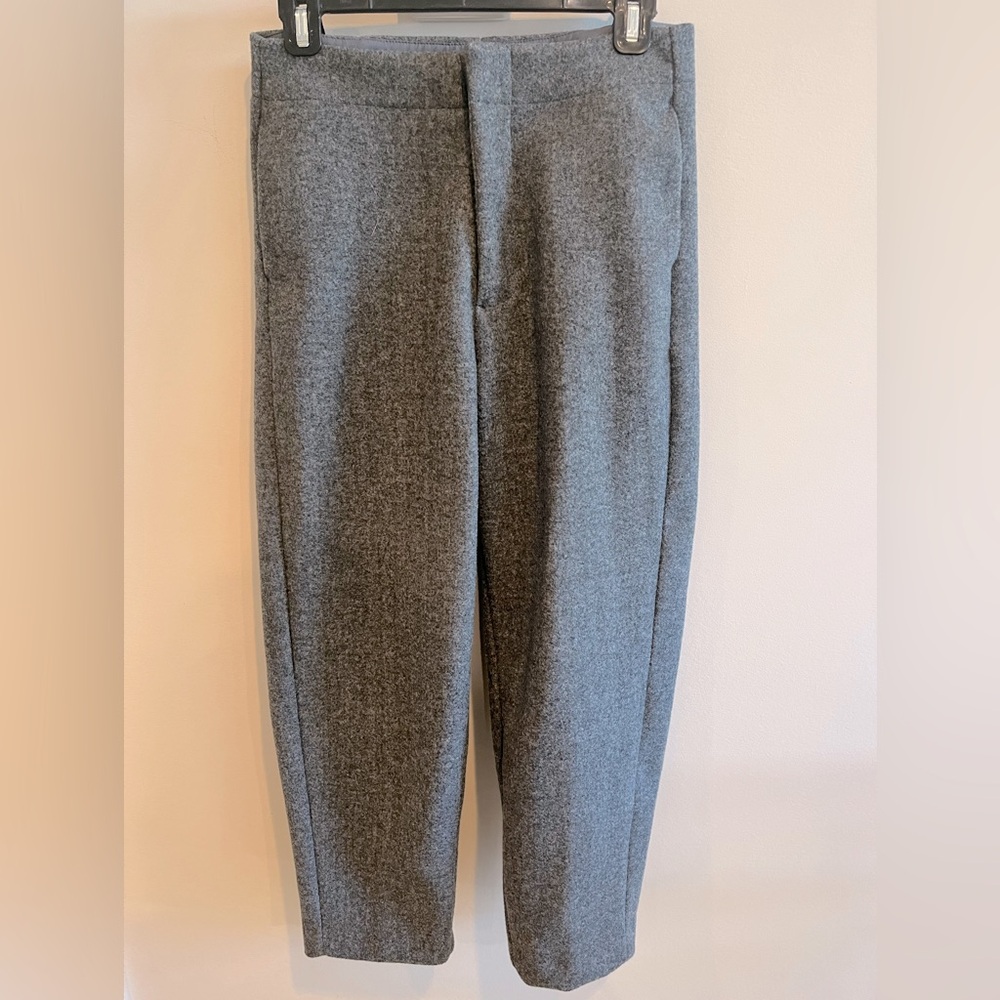 Oak & Fort High Waisted Wool Like Ankle Pant